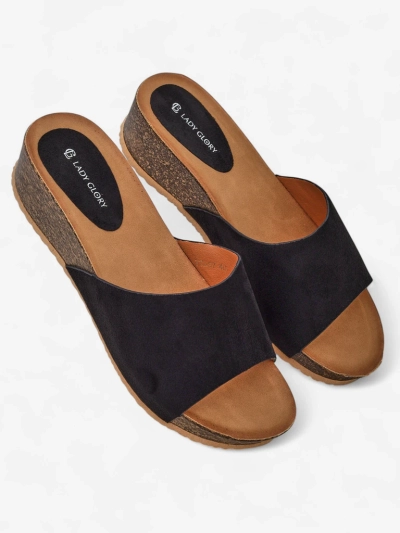 Royalfashion Women's low wedge sandals Maderas