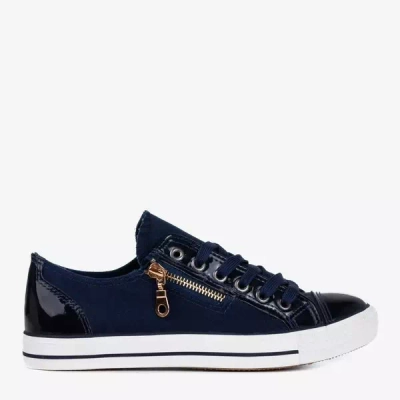 OUTLET Richmond navy blue women's sneakers - Footwear