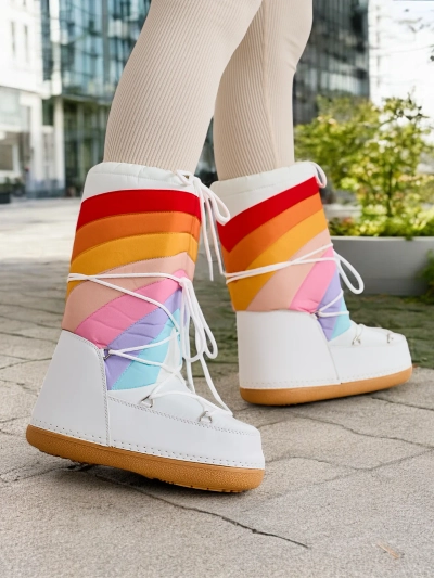 Royalfashion Women's snow boot-style shoes Tencce