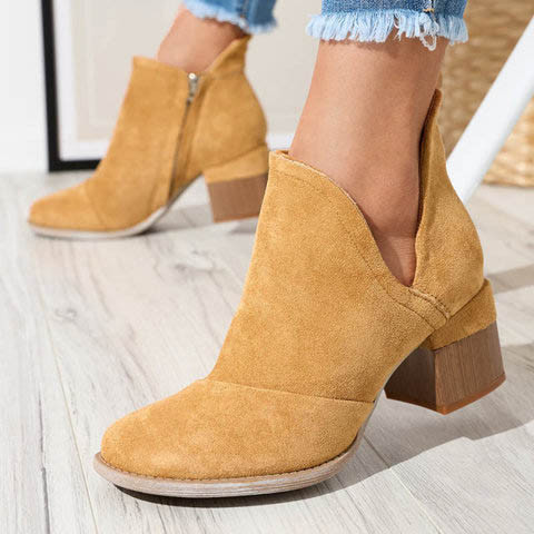 Kamieļu sieviešu siltināti zābaki uz Karela staba - Apavi