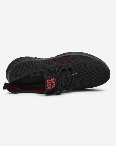 Black and red men's sports shoes Kertino - Footwear