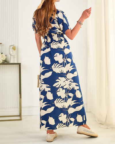 Royalfashion Sieviešu midi kleita ar apdruku