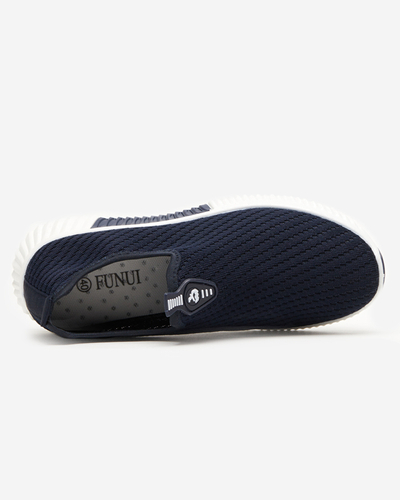 Navy blue women's slip-on sports shoes Palomena - Footwear