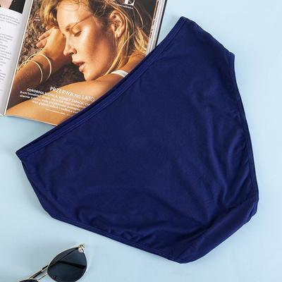 Women's navy blue panties PLUS SIZE panties - Underwear