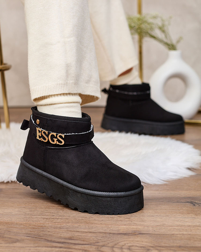 Royalfashion Pink women's a'la snow boots with Esgala embellishment