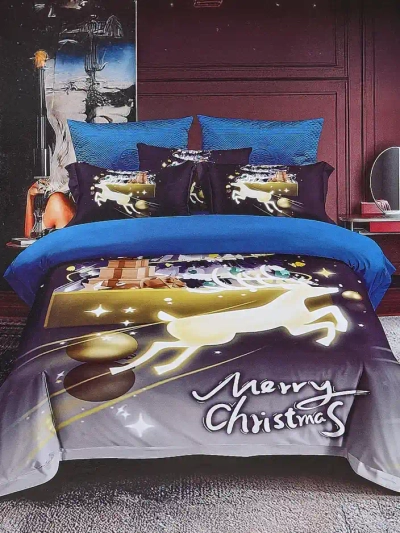 Royalfashion Ziemassvētku gultas veļa 160x200 komplekts 3 DAĻAS