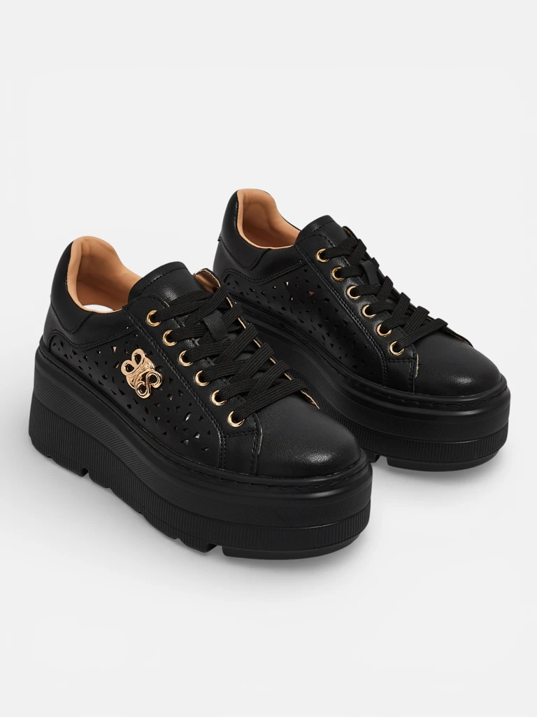 Atelle Women's Openwork Sports Sneakers Made of Natural Leather