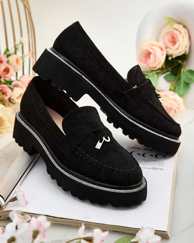 Royalfashion Women's moccasins with zircons Ali