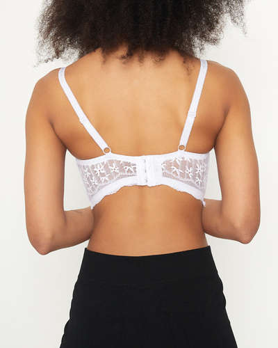White women's bra with lace - Underwear