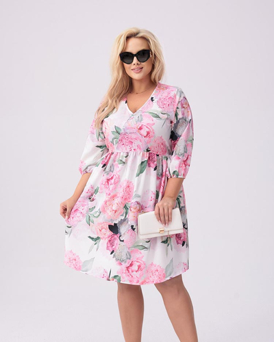 Royalfashion Женское платье длиной до колена с принтом PLUS SIZE