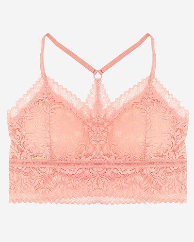 Women's lace bralette in pink color - Underwear