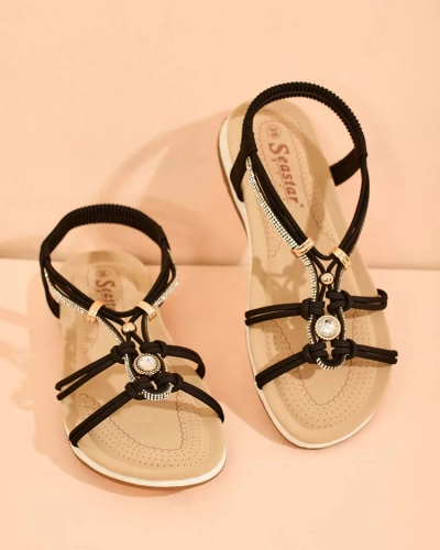 Royalfashion Women's zirconia sandals Solin