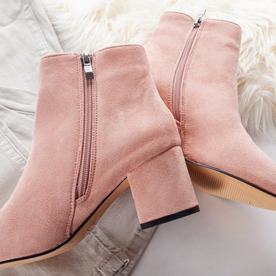 Pink boots on a higher Milagros post - Footwear 1