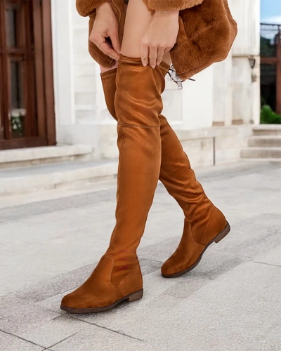 Royalfashion Sieviešu virsceļu slip-on zābaki Lianas