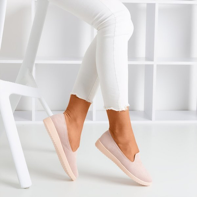 Light pink Verinda openwork loafers - Shoes 1