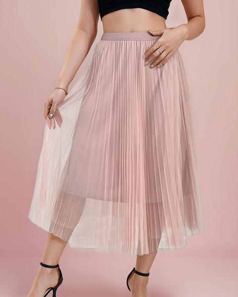 Royalfashion Sieviešu divslāņu midi svārki