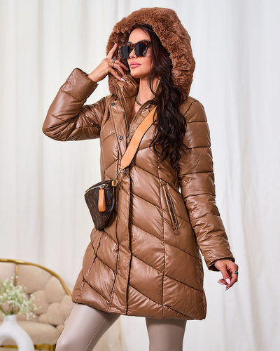 Royalfashion Светло-коричневая женская куртка