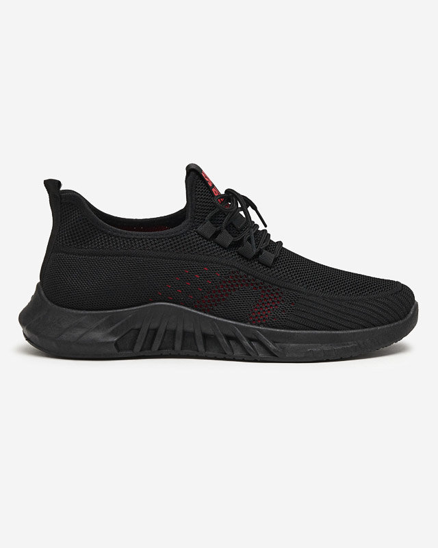 Black and red men's sports shoes Kertino - Footwear