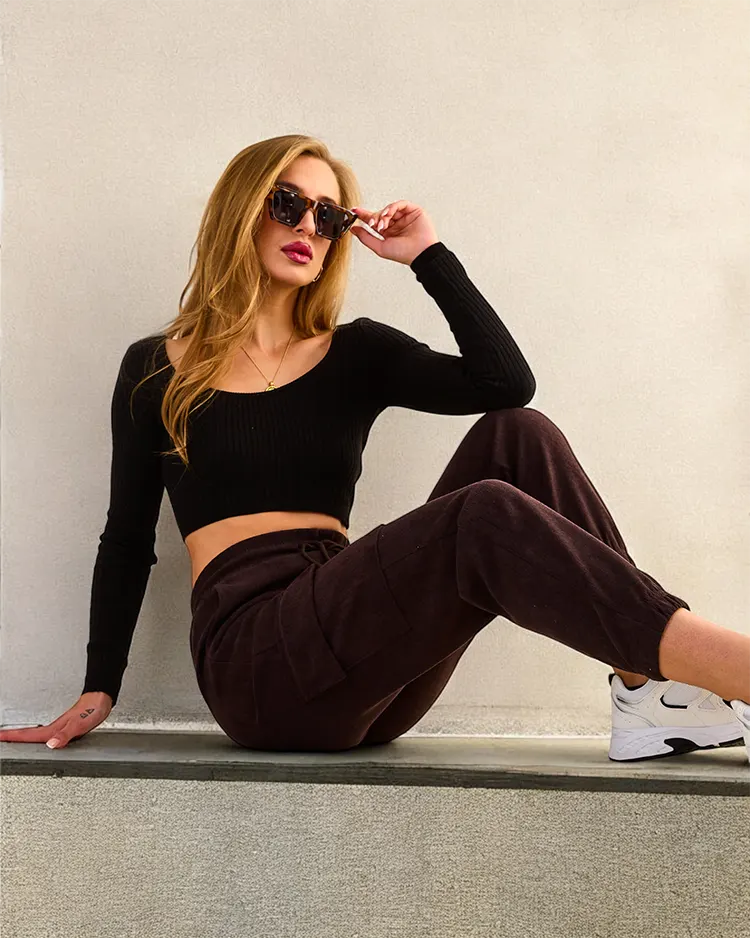 Royalfashion Женские тканевые боевые брюки