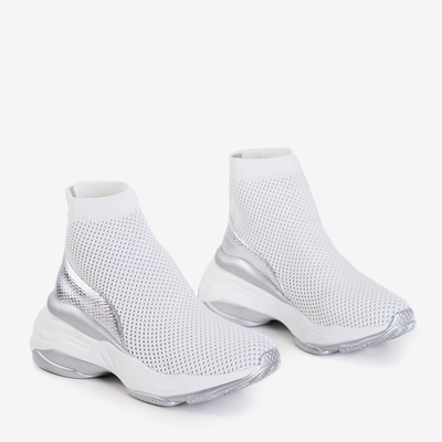 White Lupine High Top Trainers - Footwear