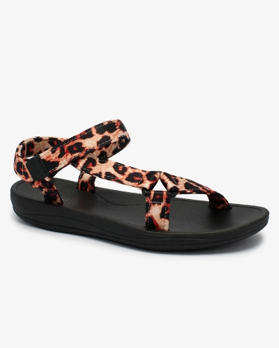 Royalfashion Bēšas krāsas sieviešu sandales Leonno