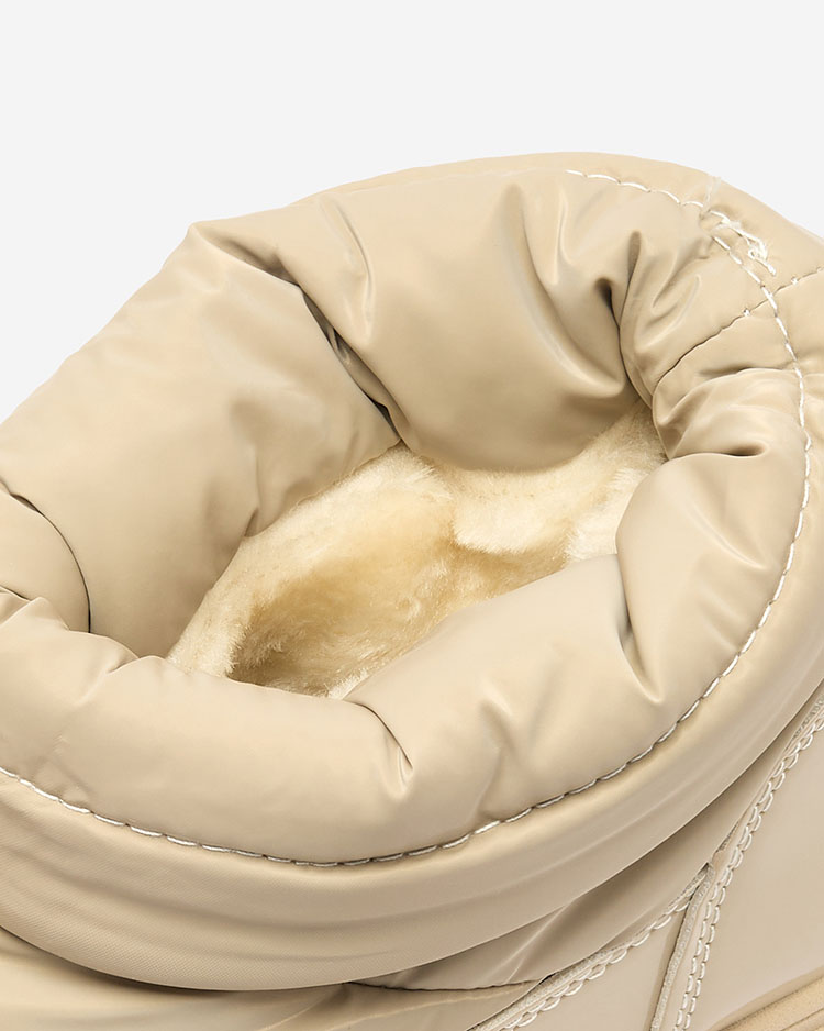 Royalfashion Sieviešu slips-on sniega zābaki gaiši brūnā krāsā Ademra