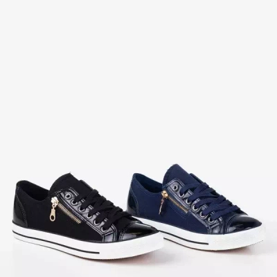 OUTLET Richmond navy blue women's sneakers - Footwear