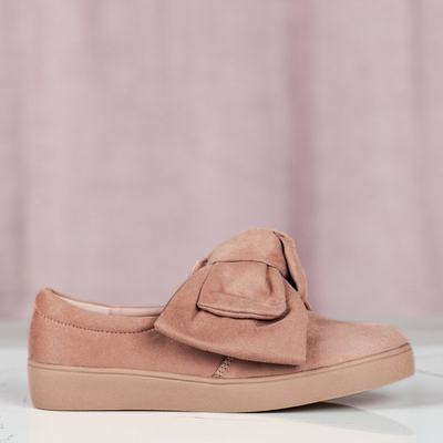 Pink slip on with Karisa bow - Footwear 1
