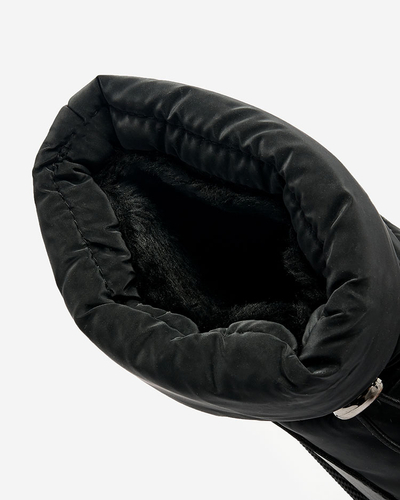 Royalfashion Женские снежные сапоги черного цвета Dasohala