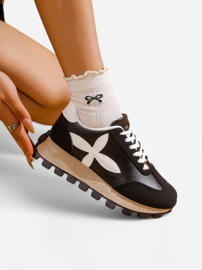 Royalfashion Sieviešu sporta kedas uz biezāka zole Aloqa