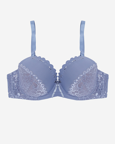 Purple padded bra with lace - Underwear