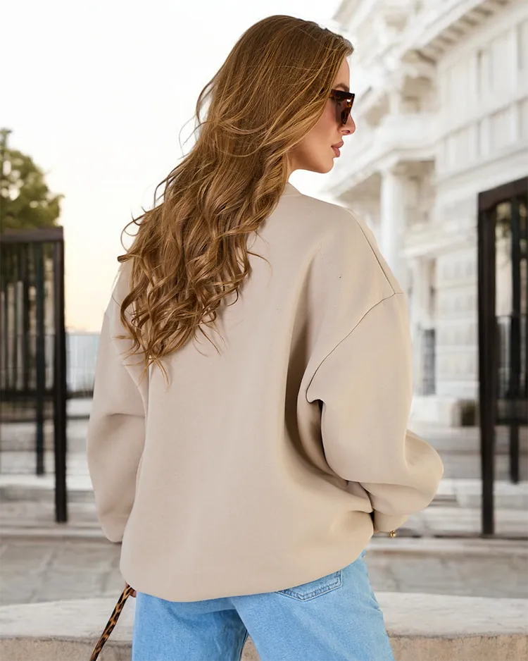 Royalfashion Sieviešu oversize sporta krekls