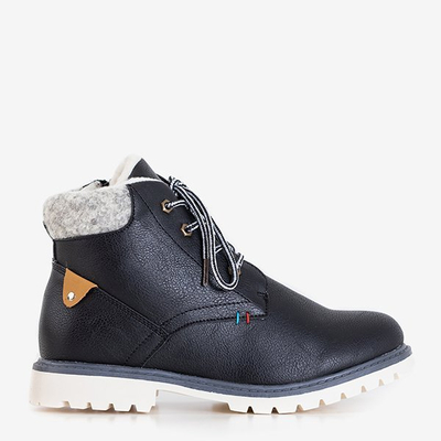 Black boy's insulated Tiptop boots - Footwear
