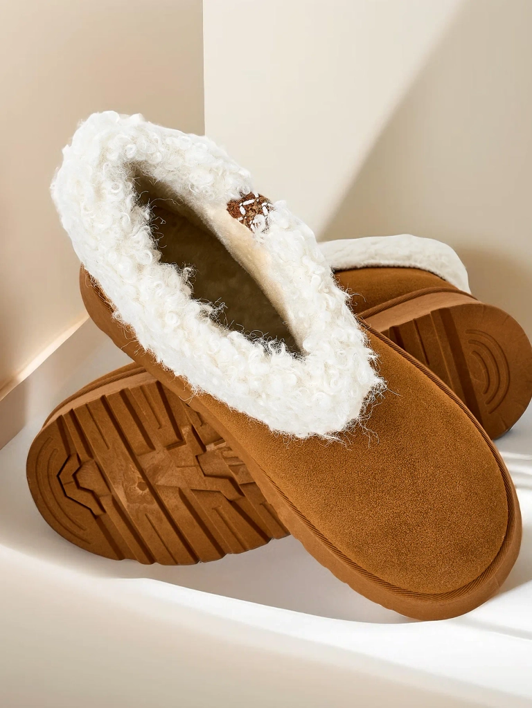 Royalfashion Sieviešu sniega zābaki ar kažokādas apdari Rovvoy