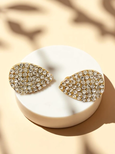 Royalfashion Sieviešu klipšu auskari ar cirkoniju