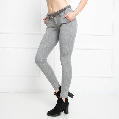 Светло-серые женские брюки