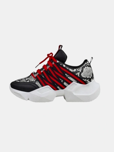 Royalfashion Women's sports sneakers on a thicker sole Ivvert