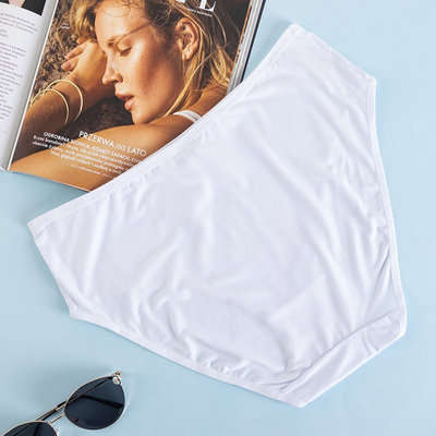 White women's panties PLUS SIZE briefs - Underwear
