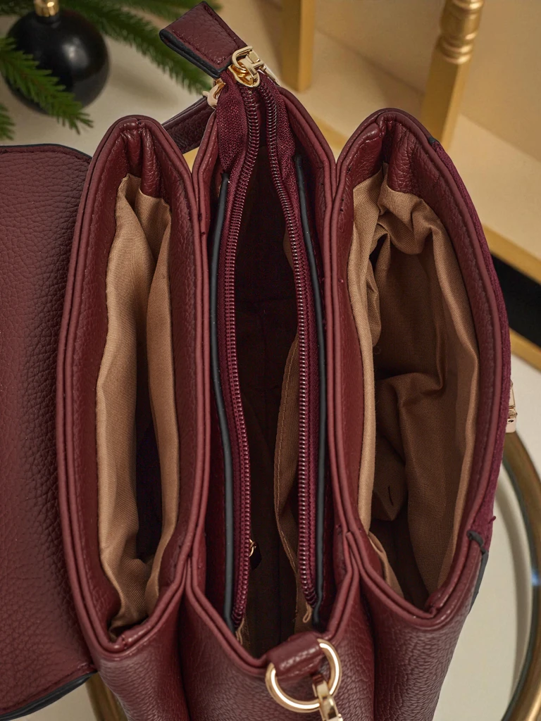 Small women's eco-leather handbag Aurella