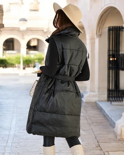 Royalfashion Garā sieviešu veste a'la āda