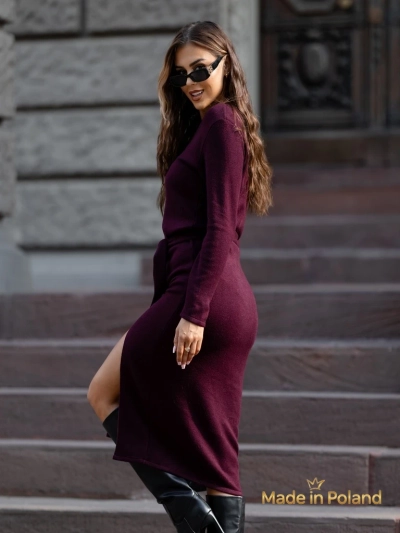 Viscose Women's Midi Sweater Dress