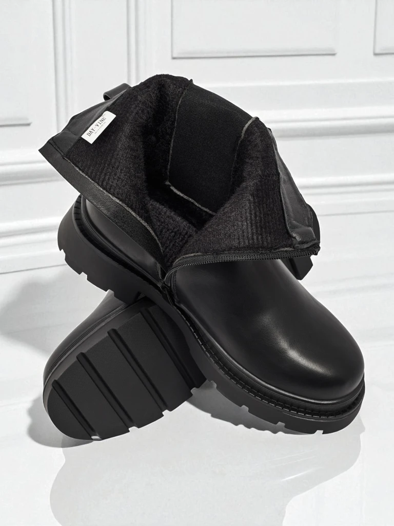 Women's High Eco-Leather Ankle Boots Pearl Mist