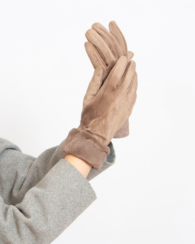 Женские перчатки Royalfashion Brown