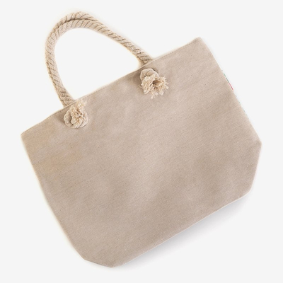 Multicolored beach bag with flamingos - Accessories