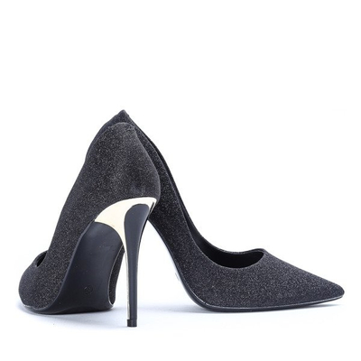Black stilettos with glitter Cassidy - Footwear