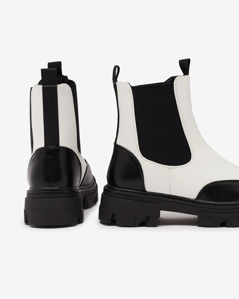 Royalfashion White sieviešu zābaki Userrus