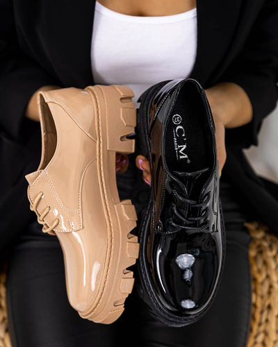 Ladies' black lacquered shoes Binotsi - Footwear