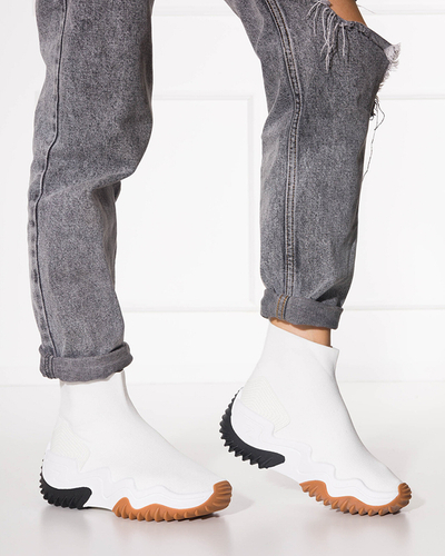 White Women's Tenera Platform High Trainers - Footwear