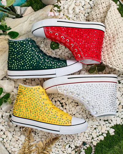 Royalfashion Women's sequined sneakers Shis