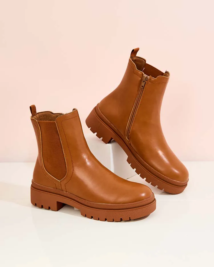 Royalfashion Sieviešu eko ādas zābaki Dovivas